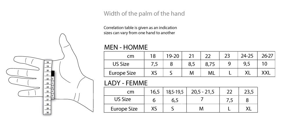 nike golf glove size chart