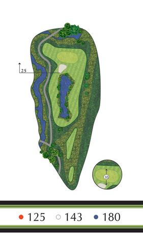 Regina Golf | Hole 12 Flowing Springs Golf Greens